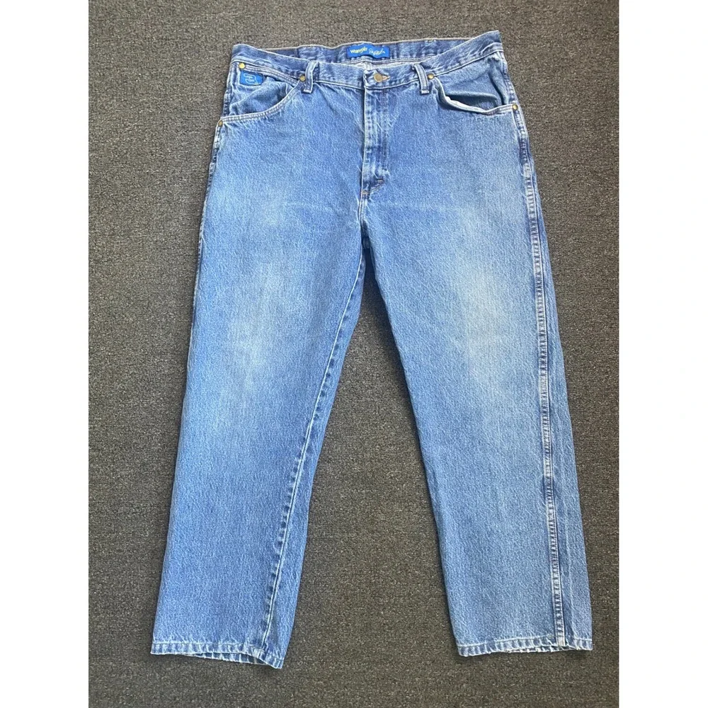 Wrangler‎ Dale Earnhardt Legendary Denim Blue Jeans Mens 38x32 Straight Leg Race